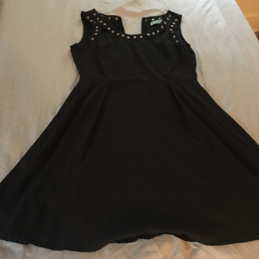 Dina be skater dress with metal rivets